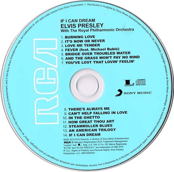 Elvis Presley If I Can Dream With The Royal Philharmonic Orchestra : CD